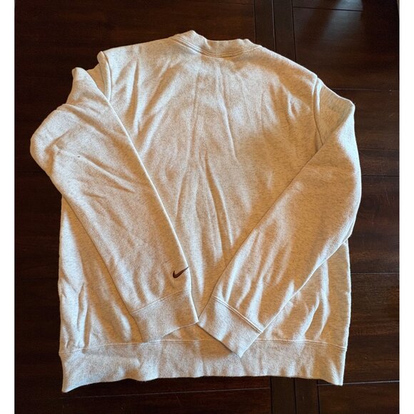 Nike Grey Sweatshirt Collegiate Ladies M Crewneck Cotton Casual Athletic Top - Picture 5 of 7